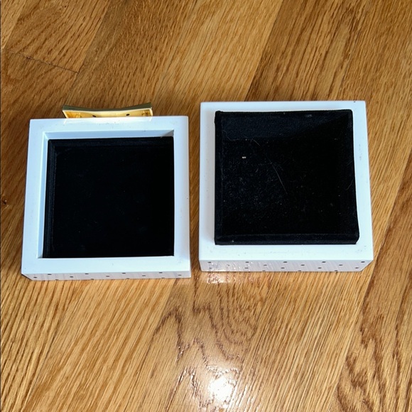 Kate Spade Polka Dot Jewelry Box with Gold Bow - Picture 3 of 4